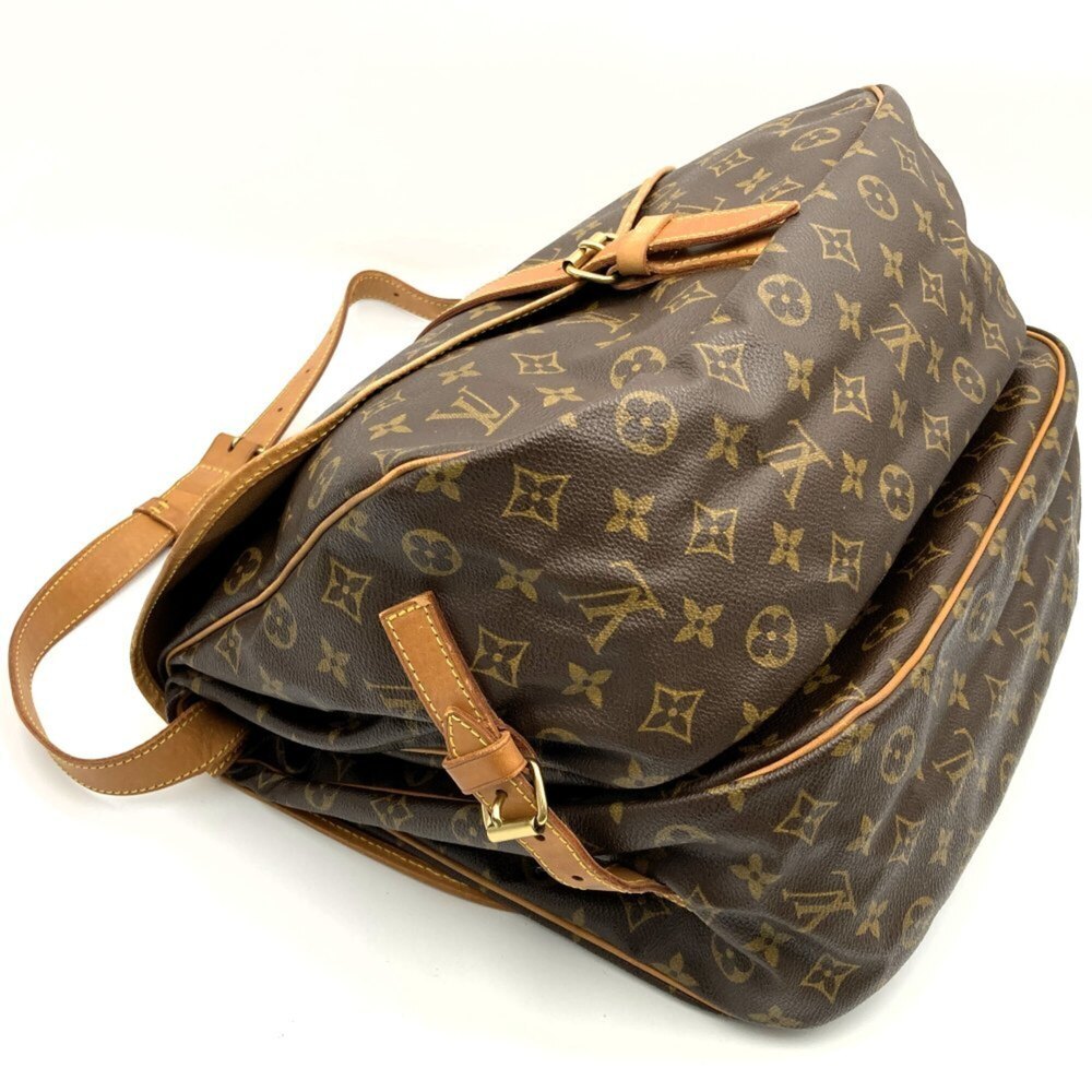 LOUIS VUITTON Authentic Brown Monogram Leather Shoulder Bag - Picture 4 of 10